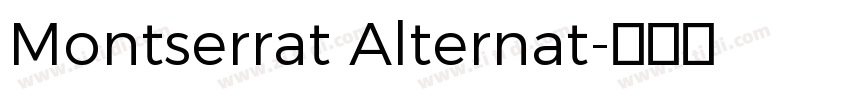 Montserrat Alternat字体转换